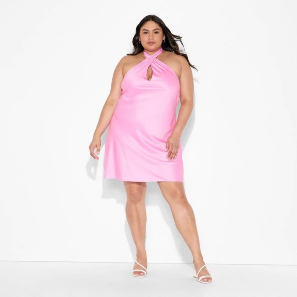 Wild Fable Pink Halter Dress